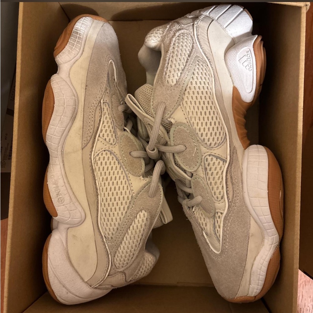 adidas Womens Sneakers in White and Brown Gum